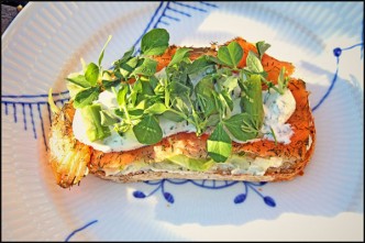 Gravad laks med lækkert pynt